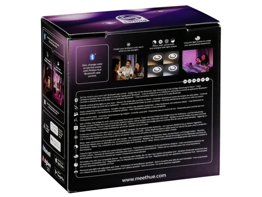 Philips Hue White Color Ambiance Centura Indbygningsspot Rund Hvid - BT