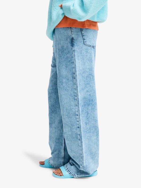 Saltwater Mid Sunbleached Jean coupe ample Bleu Femme