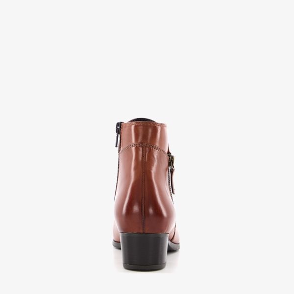 Hush Puppies leren dames enkellaarsjes met hak