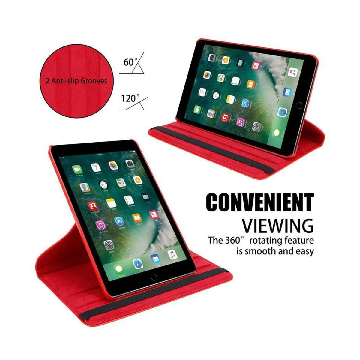 iPad PRO (9.7 tomme) deksel til nettbrett (rød)