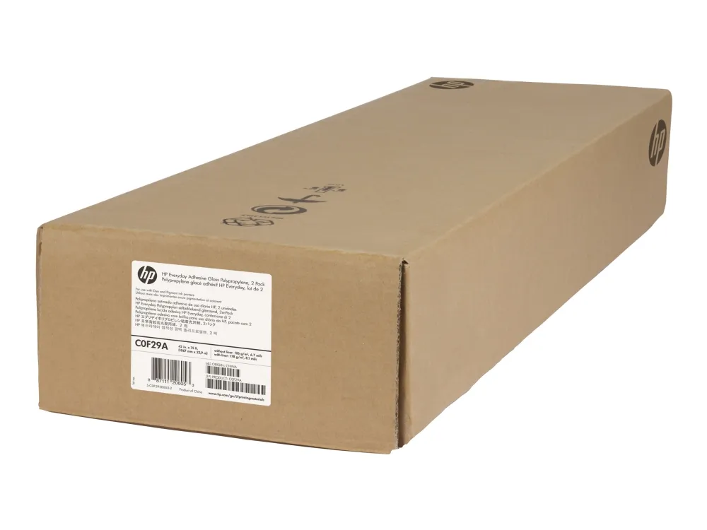 HP Everyday Adhesive Gloss Polypropylene - Polypropylen (PP) - skinnende - selv-klæbende - 8.5 mil - Rulle (106,7 cm x 22,9 m) - 120 g/m² - 1 rulle(r) film (pakke med 2) - for DesignJet 45XX, HD Pro MFP, T1100, T1120, T1200, T2300, T7200, T795, Z5200