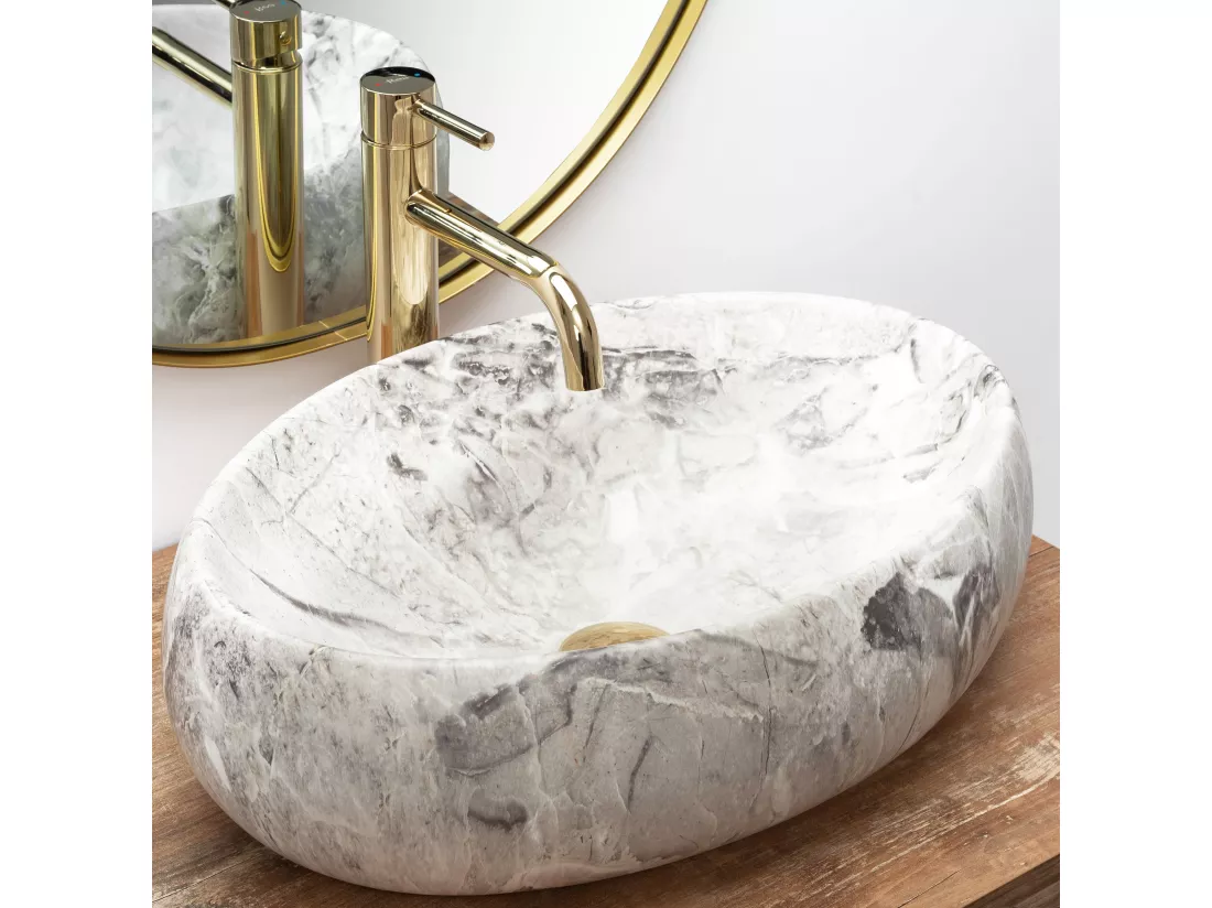 Vasque À Poser Rea Linda Stone Beige