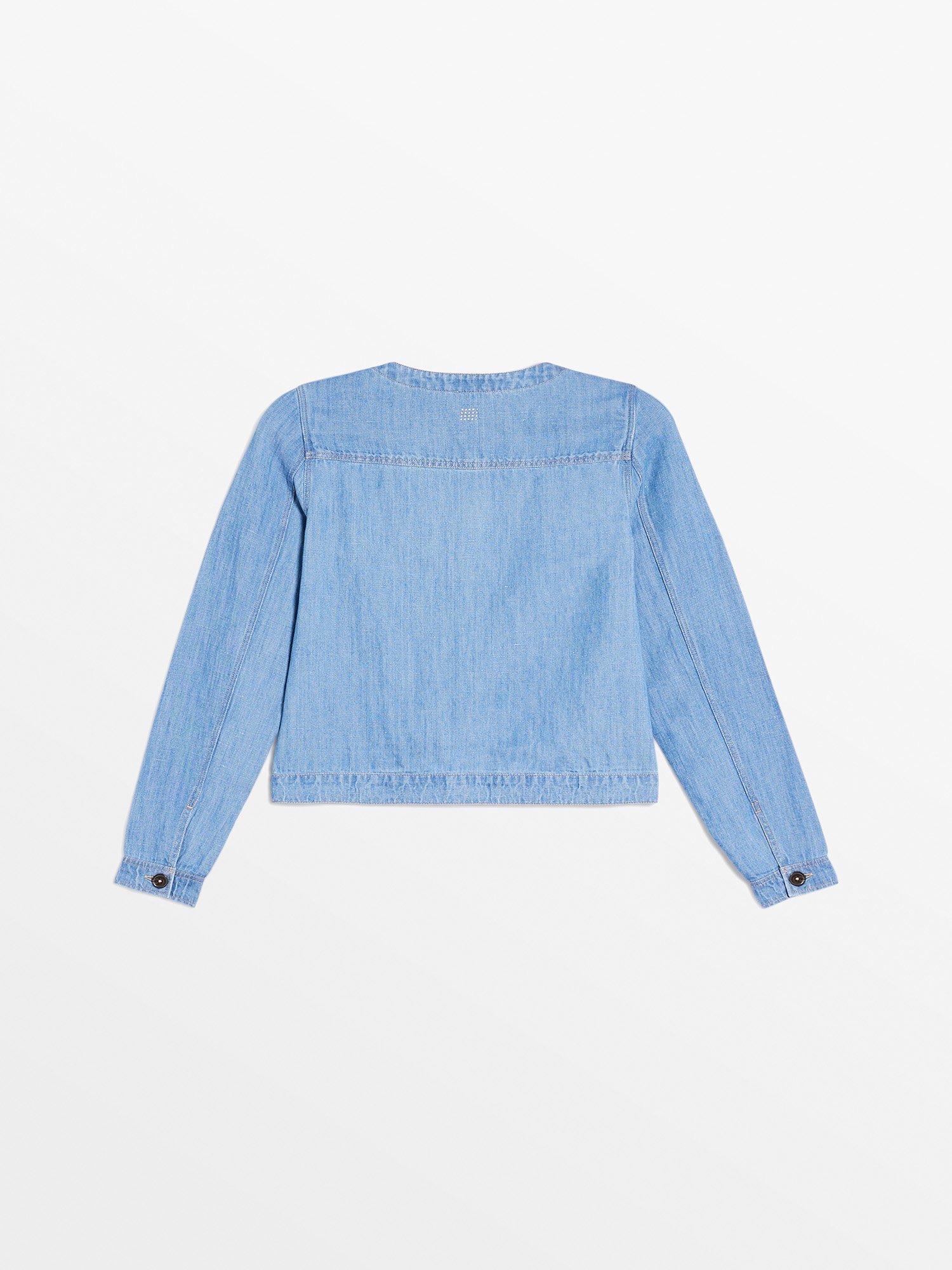 Veste Femme En Jean En Lin Bleu