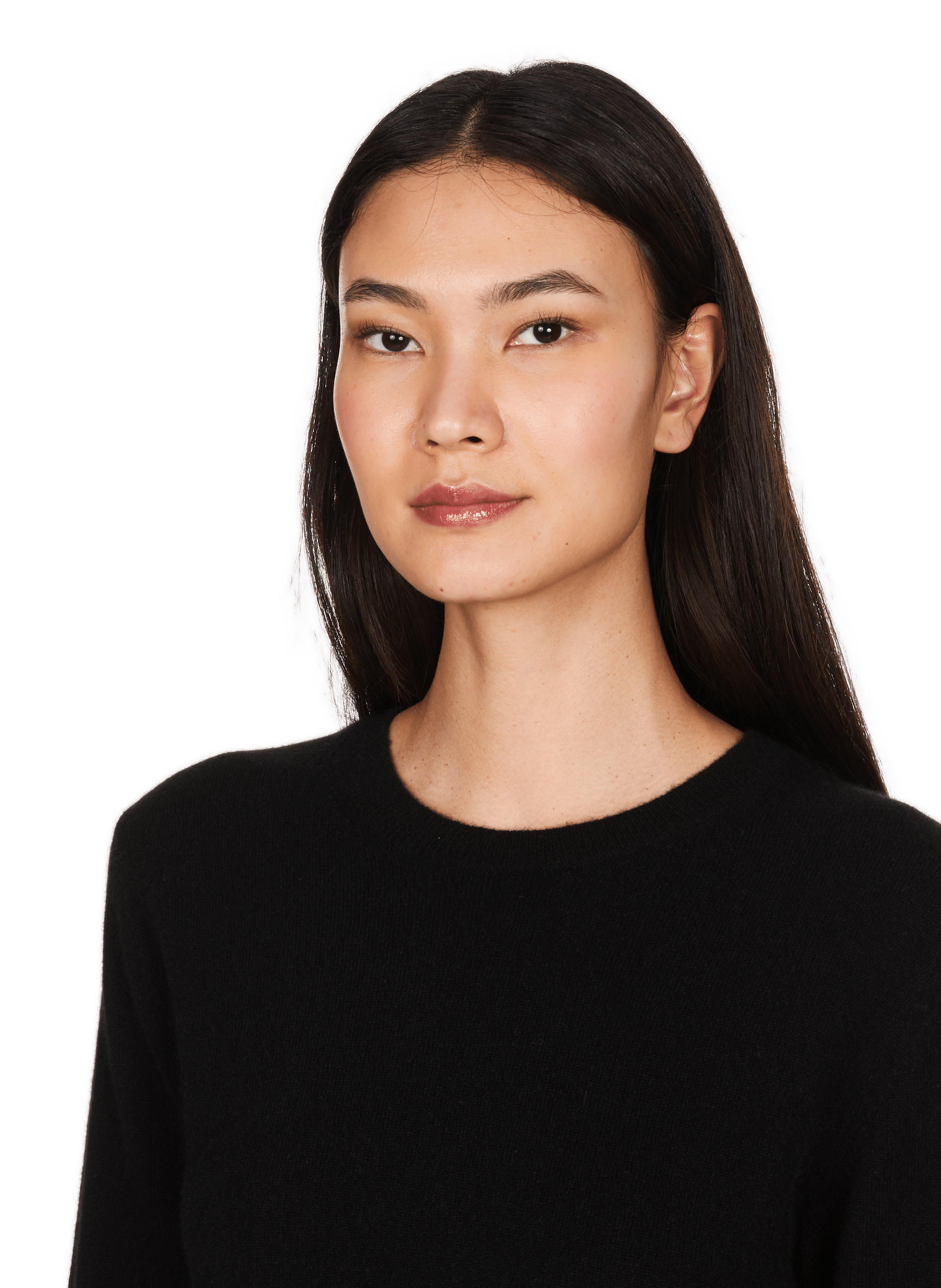 QIRIA - Pull droit en cachemire | Noir