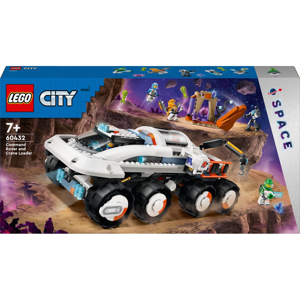 LEGO City 60432 Weltraum-Kommando-Rover und Kranlader-Set