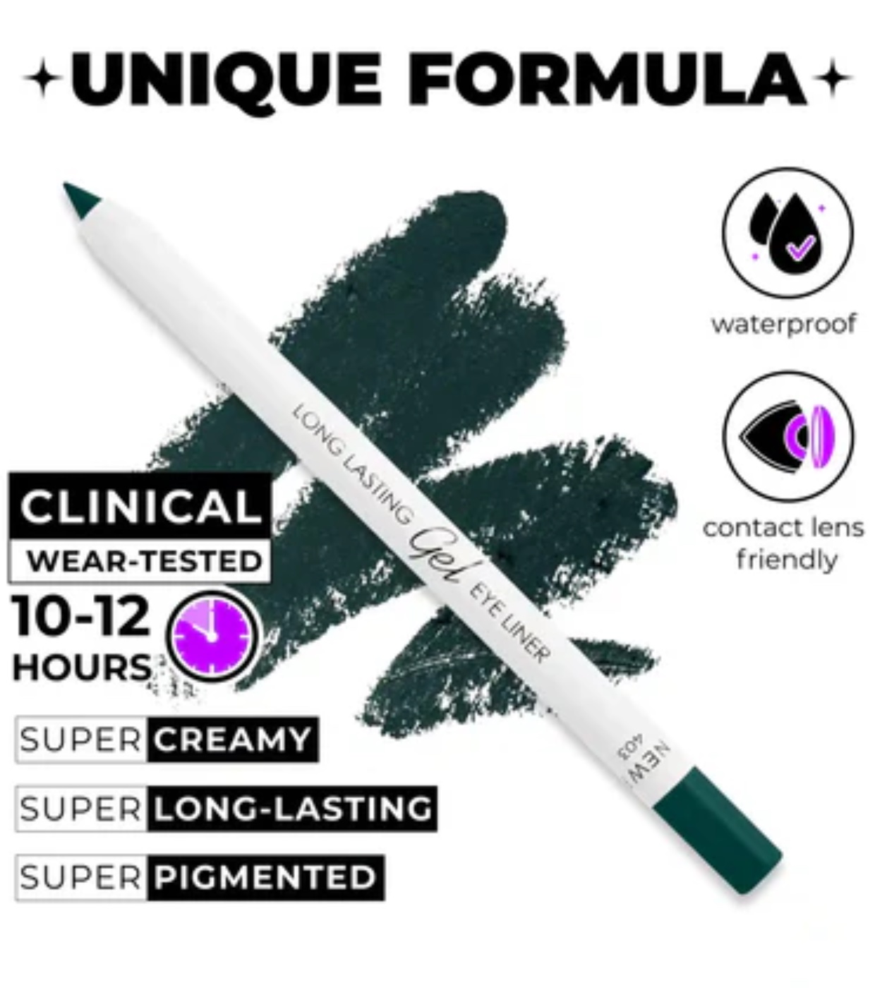 Lamel - Delineador em Gel Long Lasting - 403: Green