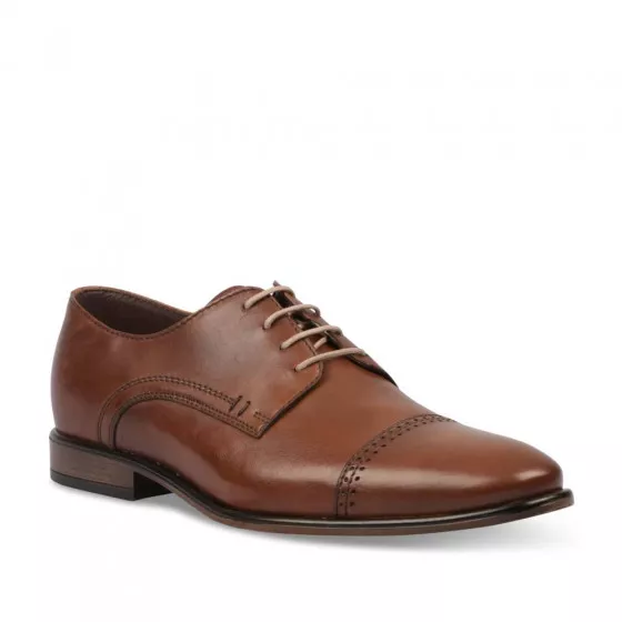 Derbies MARRON B-BLAKE CUIR