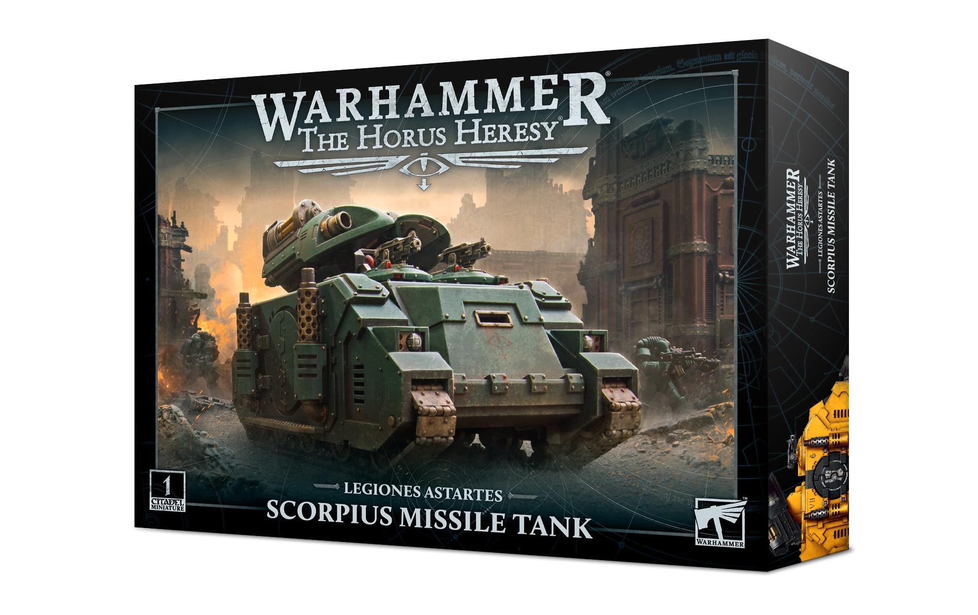 Fahrzeug Warhammer Horus Heresy Scorpius Missile TankWarhammer Miniatur Scorpius-Raketenpanzer