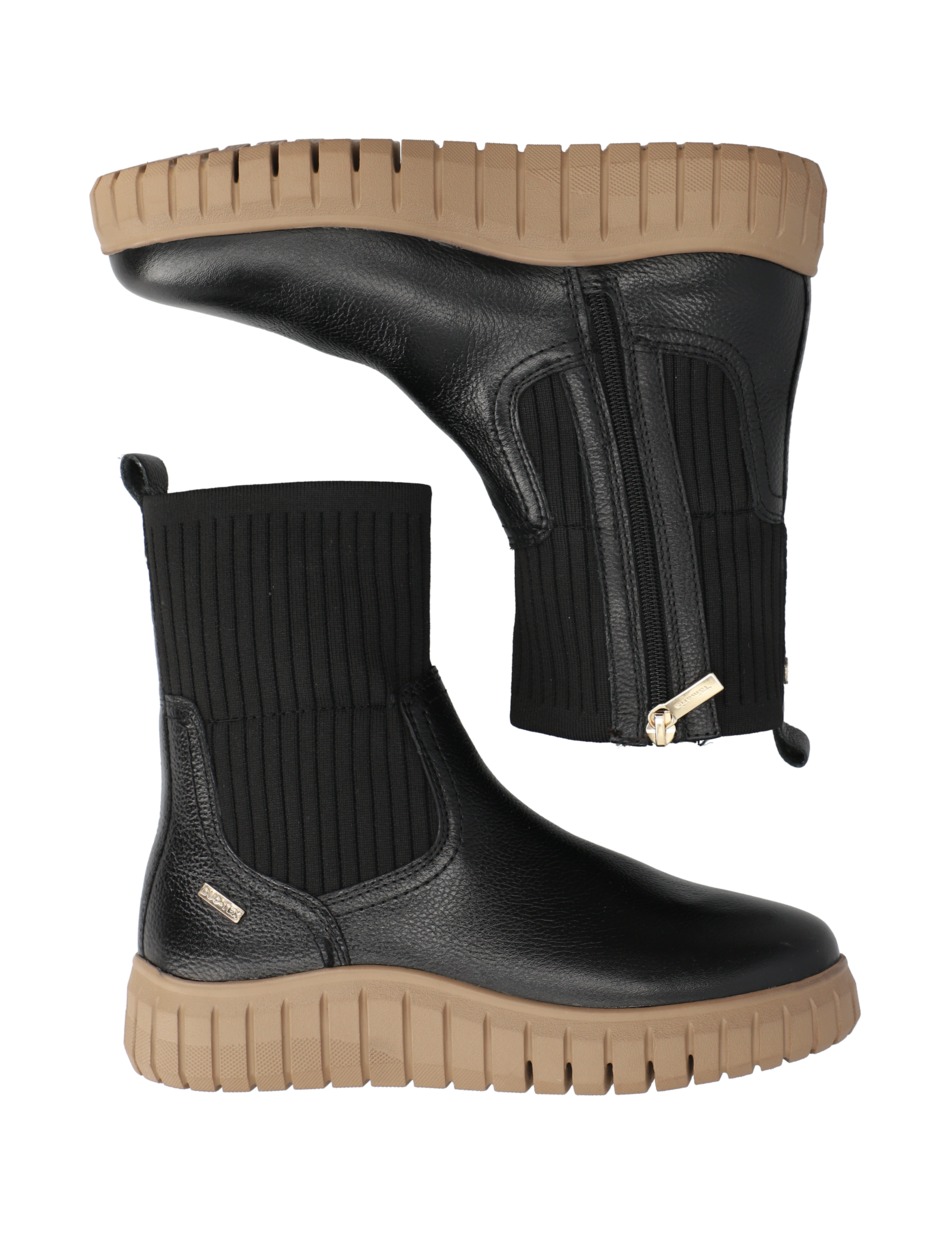 Lederkombination Chelsea Boot