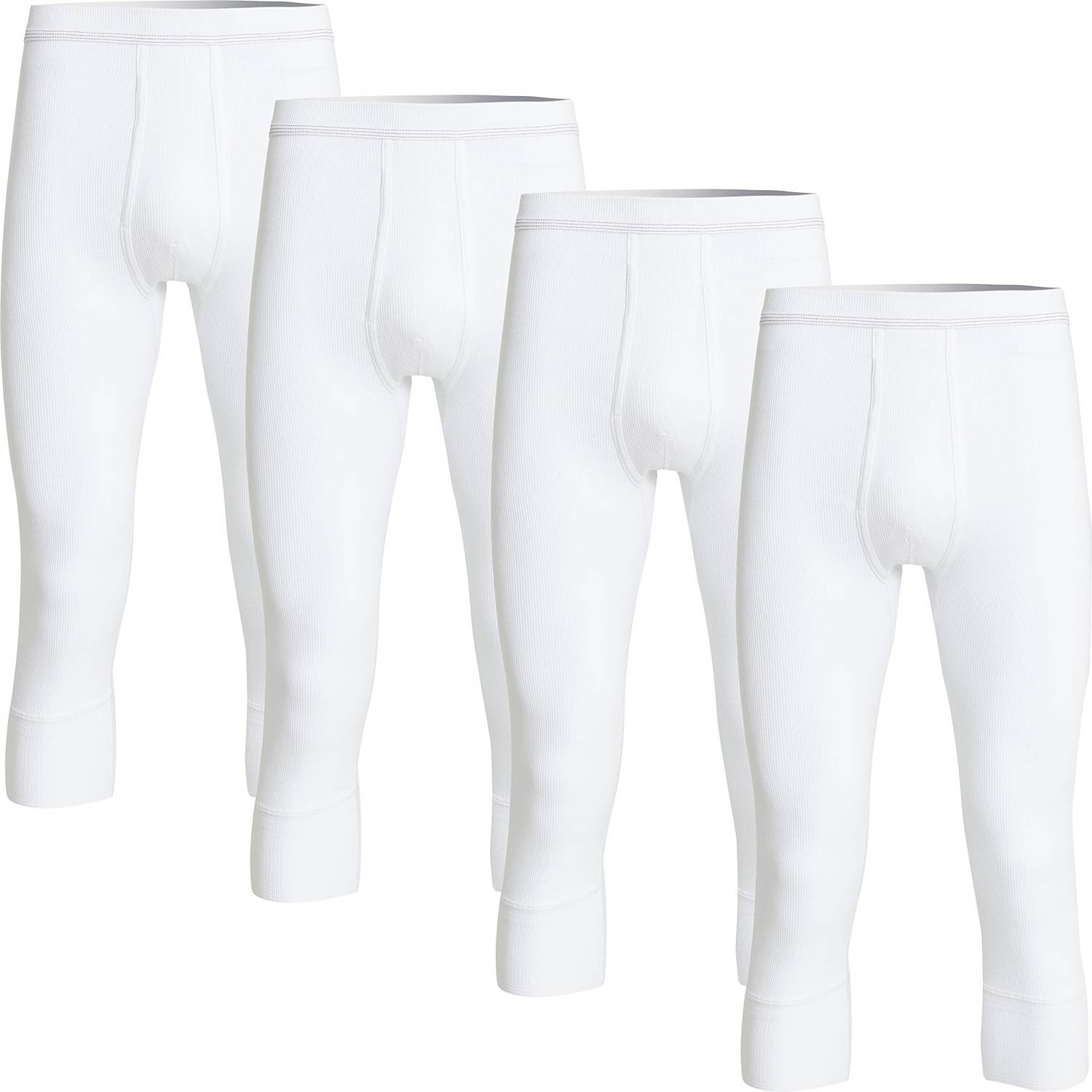 Conta Doppelripp Herren-Unterhose, 3/4 lang im 4er-Pack