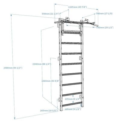 ESPALIER de gymnastique BenchK 731B