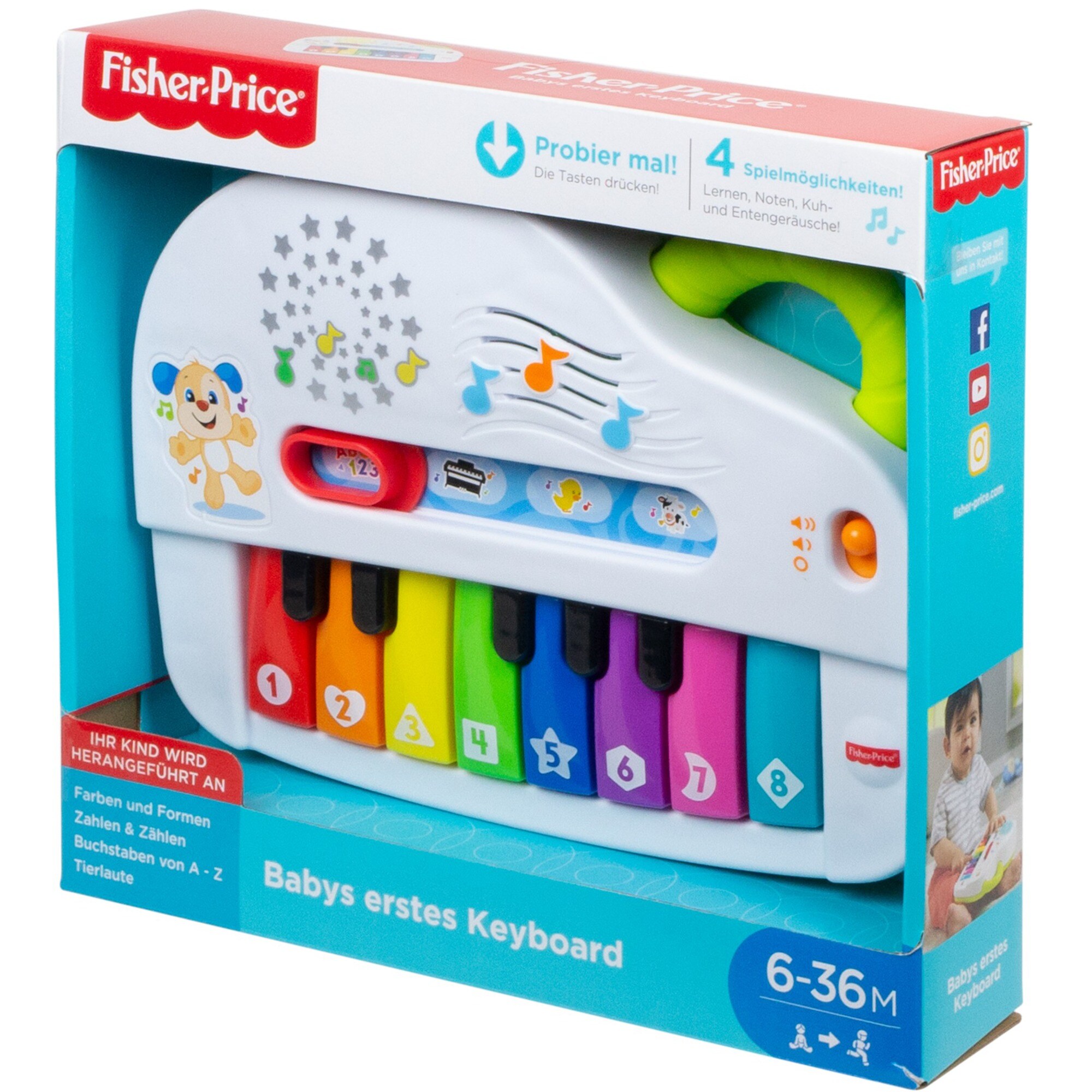 Fisher-Price Musikspielzeug Babys erstes Keyboard