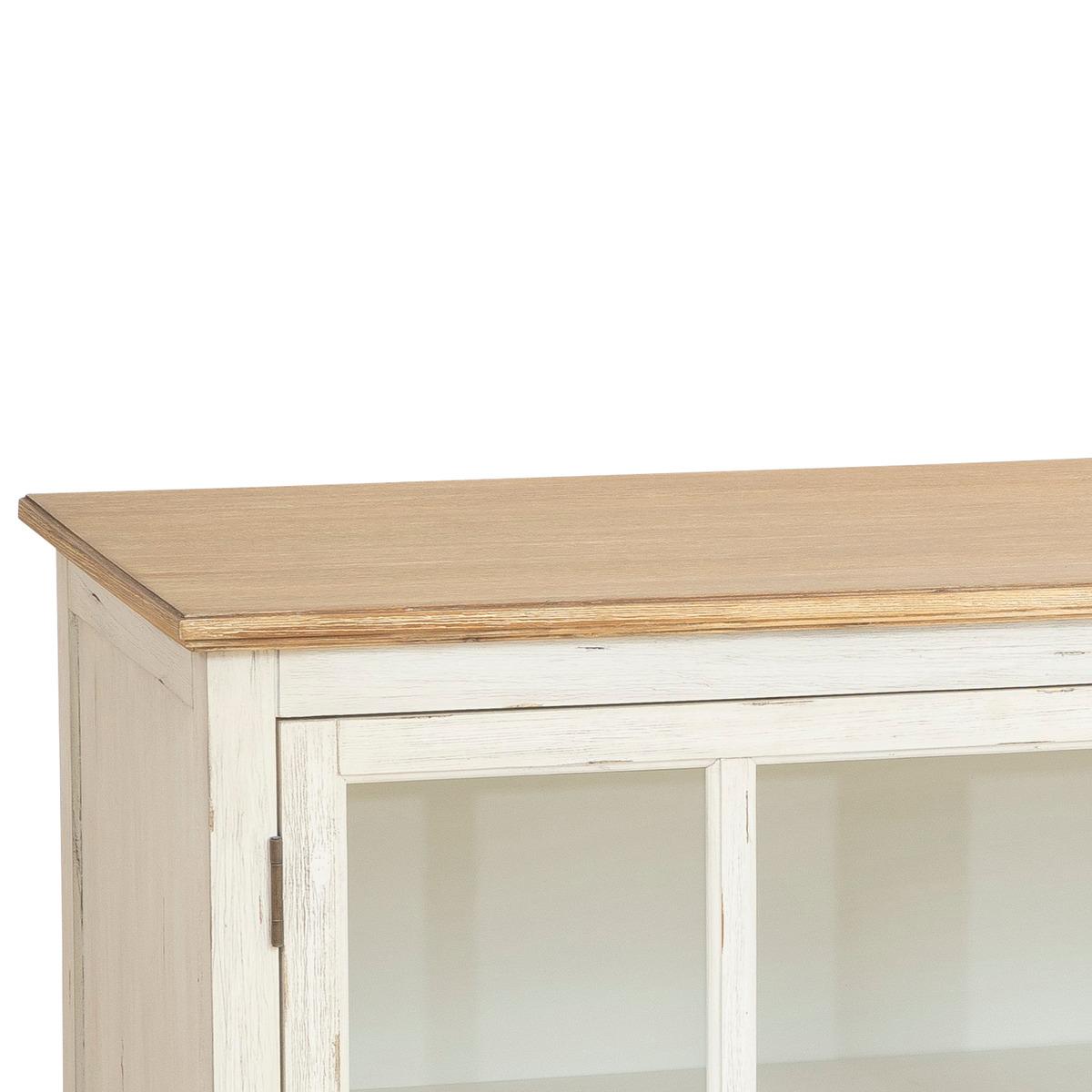 BUFFET 3 PORTES OLBIA BOIS ET VERRE