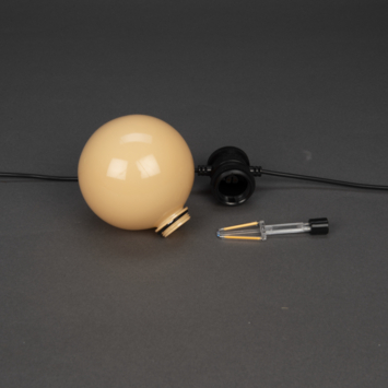 Konstsmide feestverlichting lichtsnoer 10 LED lampen pastel 5 m
