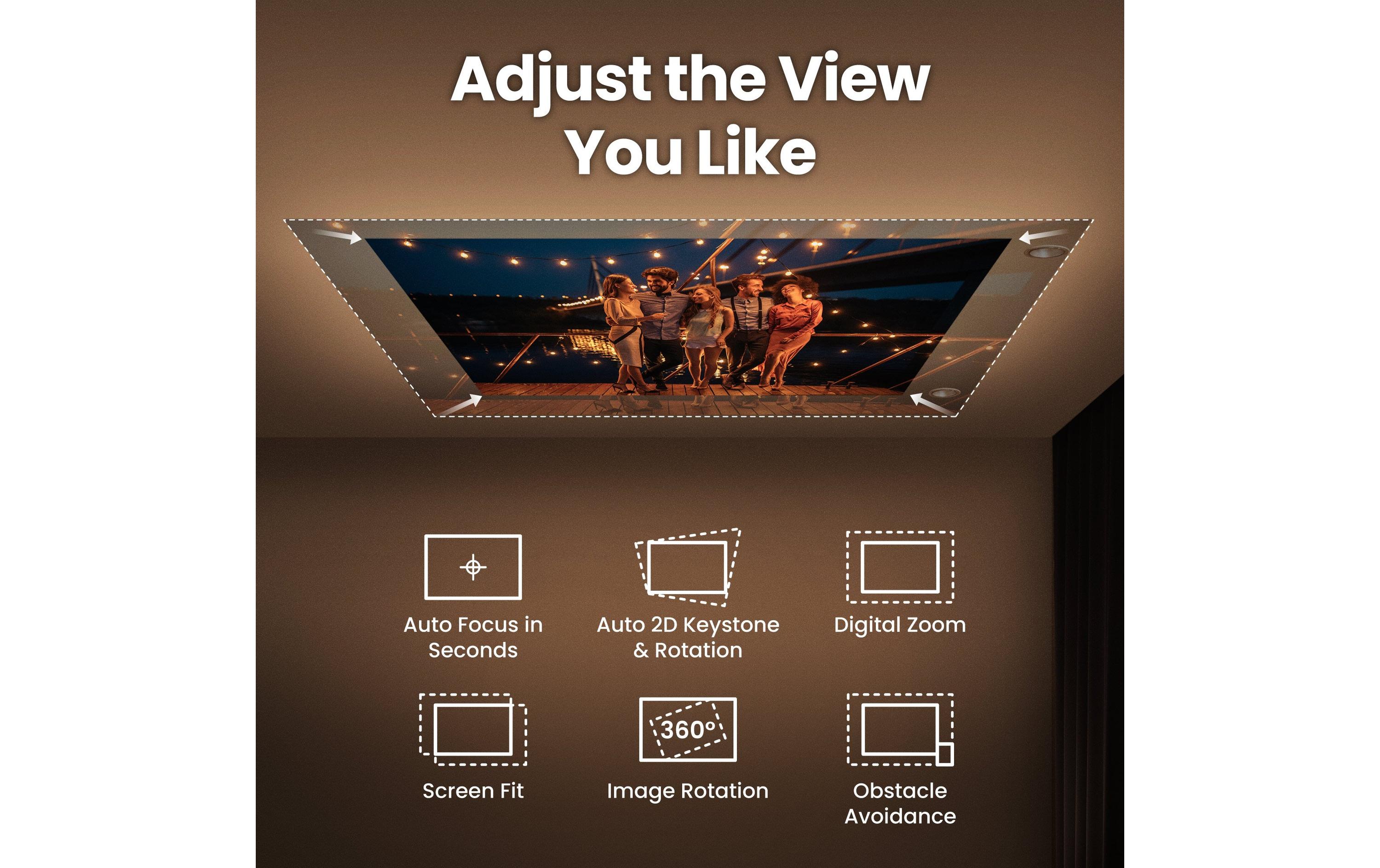 Projektor GV50<br>1080p 500 ANSI Lumen Deckenprojektor