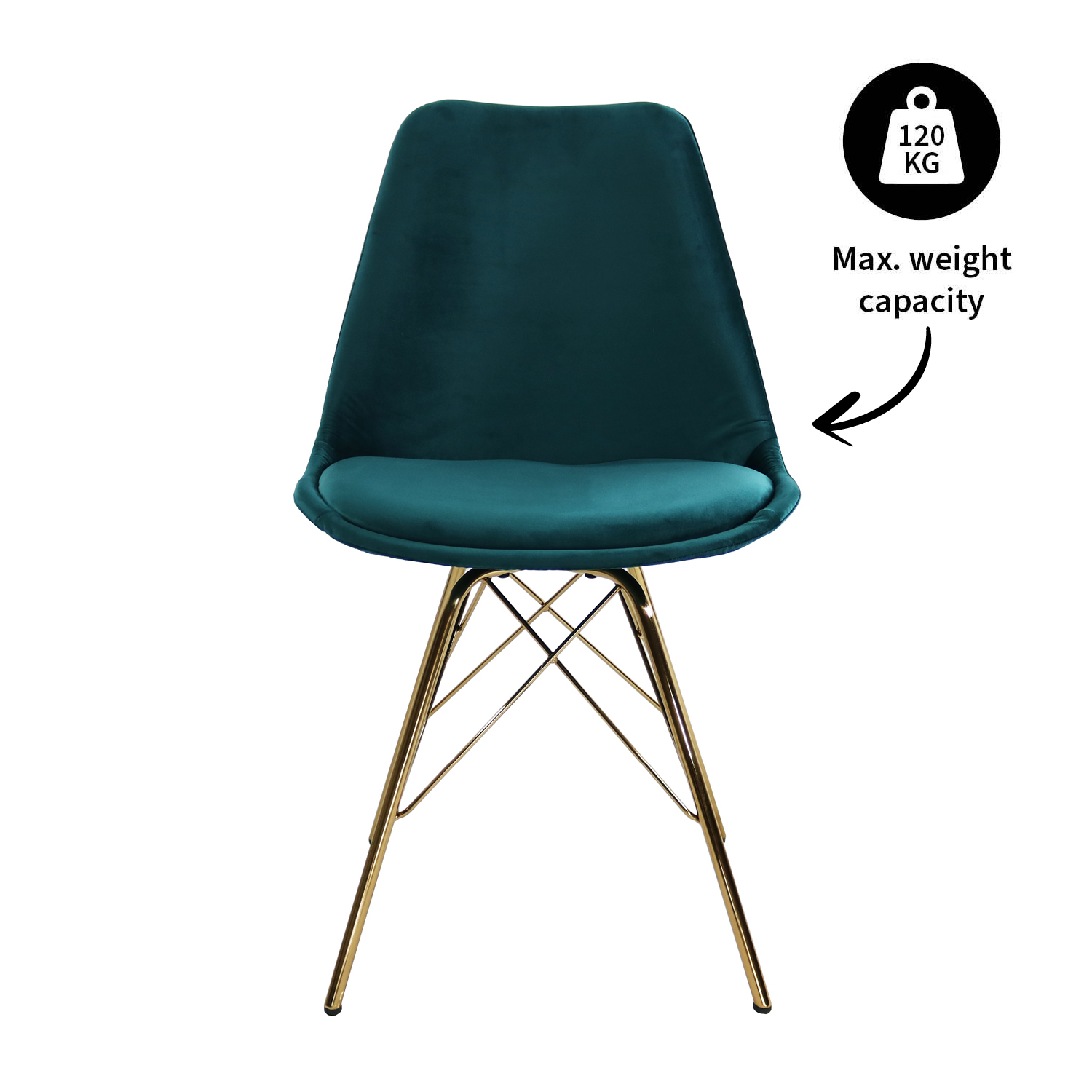 Kick Kuipstoel - Velvet blauw GL