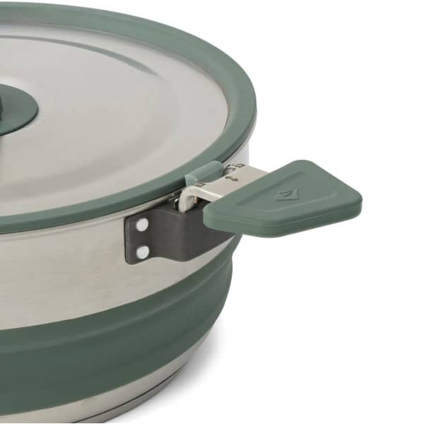 Popote randonnée SEA TO SUMMIT DETOUR STAINLESS STEEL COLLAPSIBLE POURING POT 3L GREEN