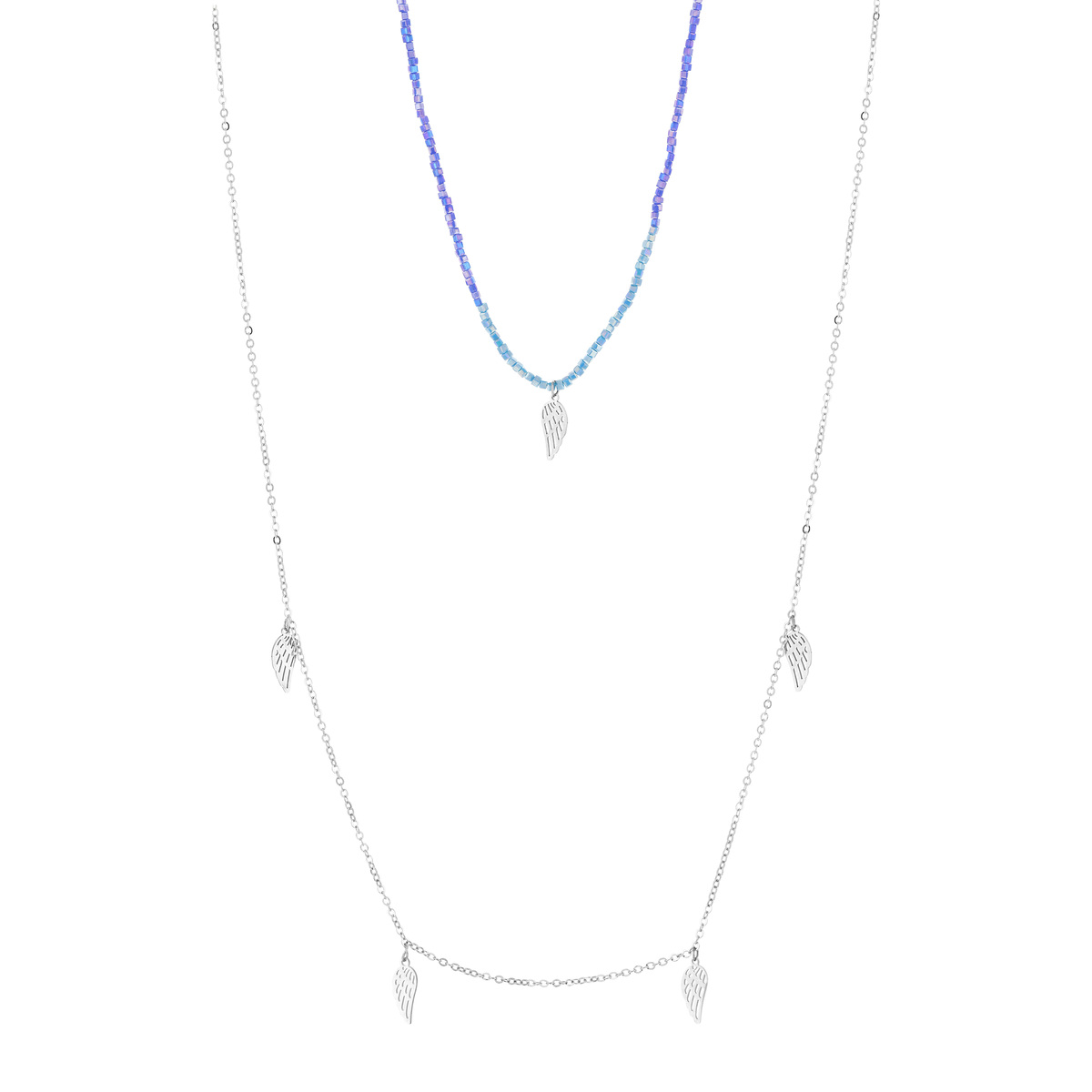 Collier acier fantaisie 46 cm
