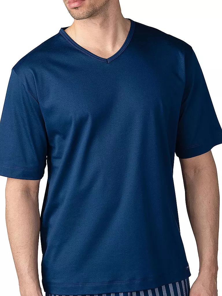 MEY Pyjama T-Shirt  blau
