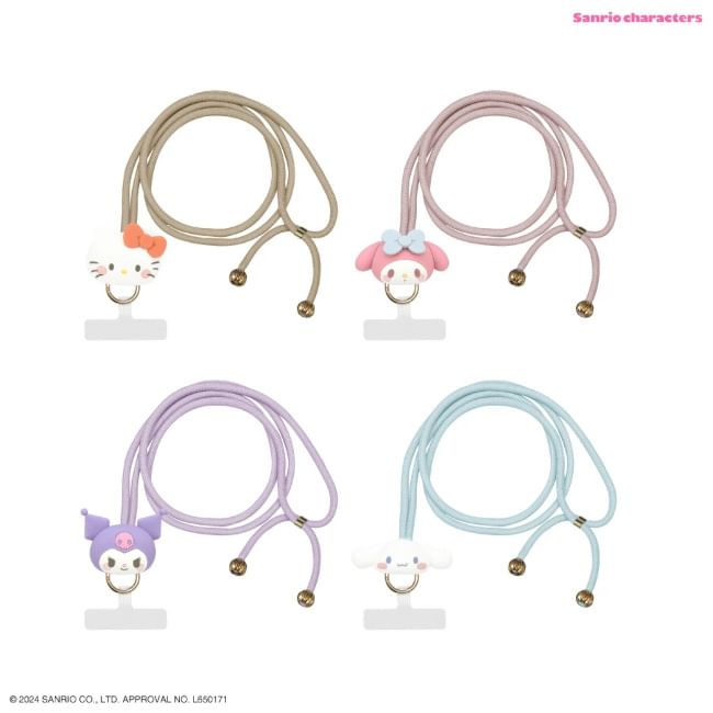 Gourmandise - Sanrio Characters Verstelbare Telefoonkoord met Lanyard Pad