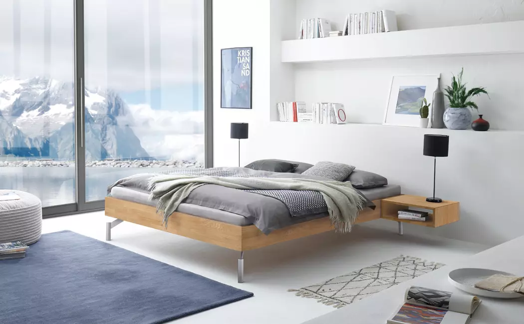 Massivholzbett Cardella 90 x 200 cm