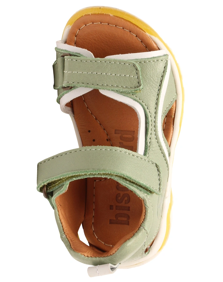 Leder-Sandalen ARTHUR mit Klett in aqua