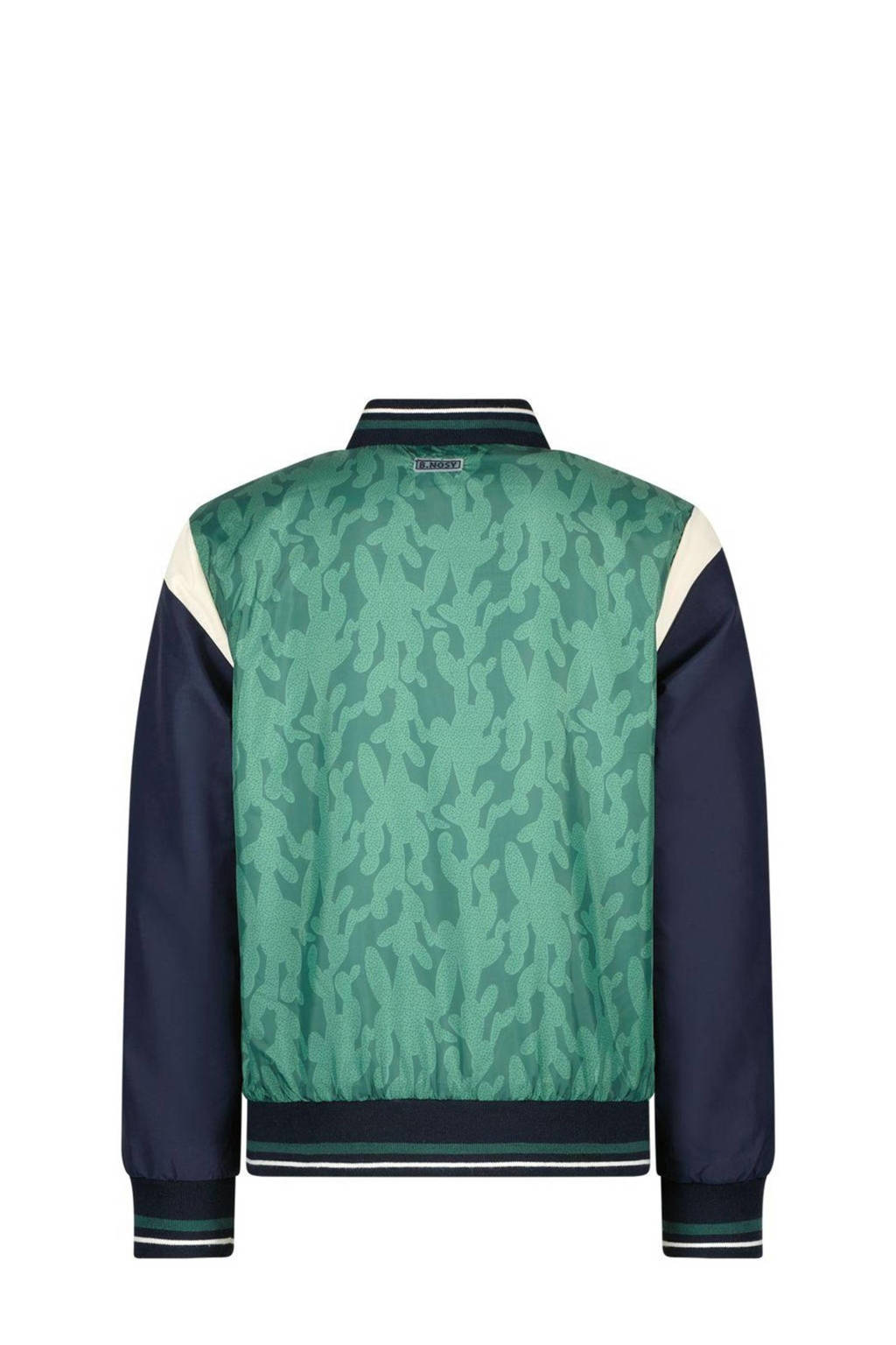 B.Nosy bomberjack zomer Gijs groen/donkerblauw/ecru