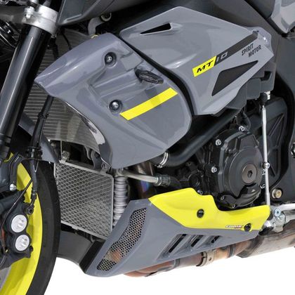 Ecope de radiateur Ermax YAMAHA MT10 - Gris / Jaune