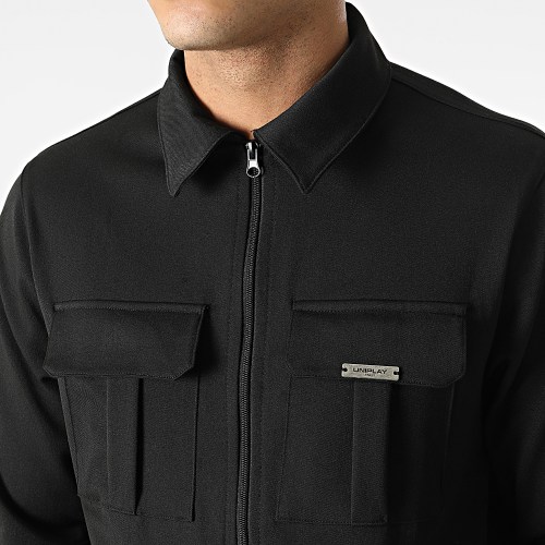 Ensemble Veste Zippée Et Jogger Pant MK-18 Noir