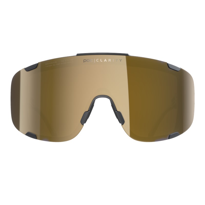 POC Devour cykelbriller uranium black/clarity road/partly sunny gold