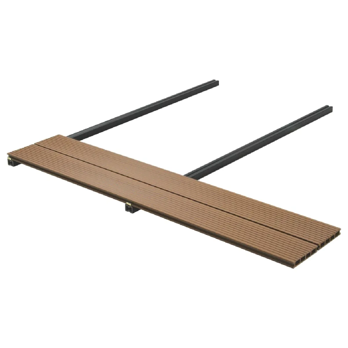 vidaXL - Panneaux de terrasse creux 4 m - Teck