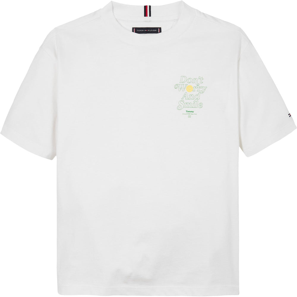 Køb Tommy Hilfiger White Fun Graphic T-Shirt