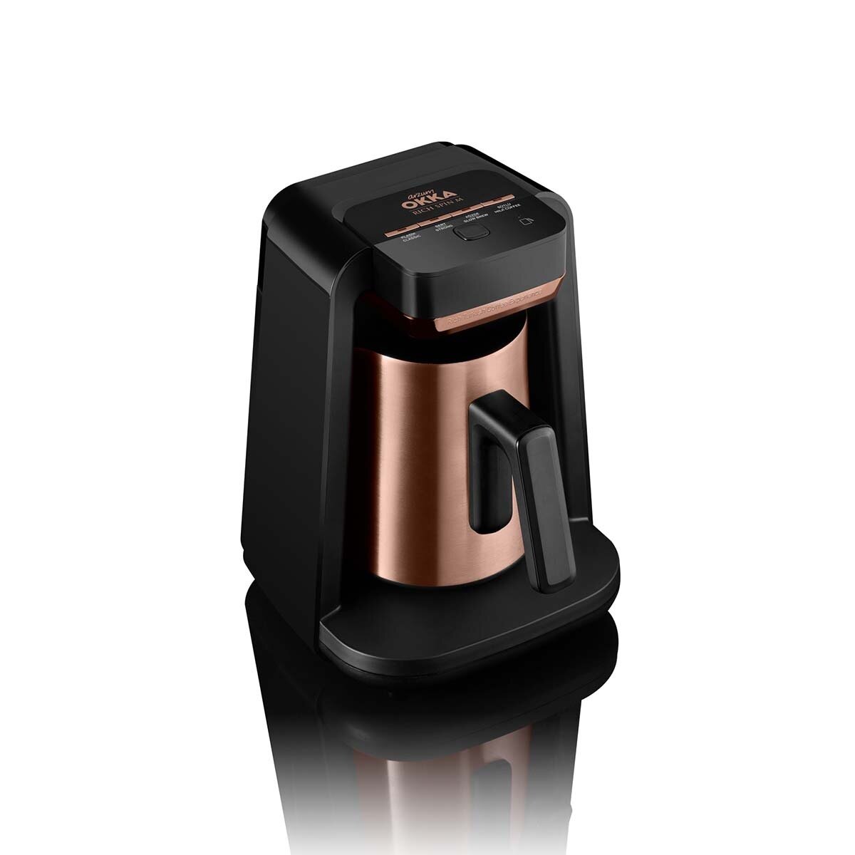 Arzum Türkische Kaffeemaschine, Kaffeekanne Edelstahl 700W Bronze