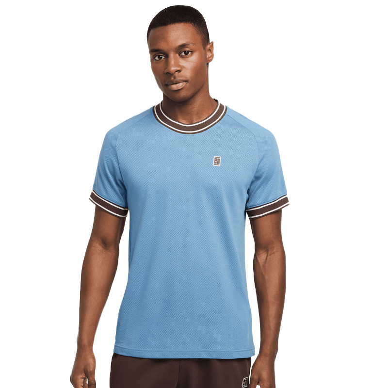 Tee-shirt de tennis Nike Court Heritage bleu