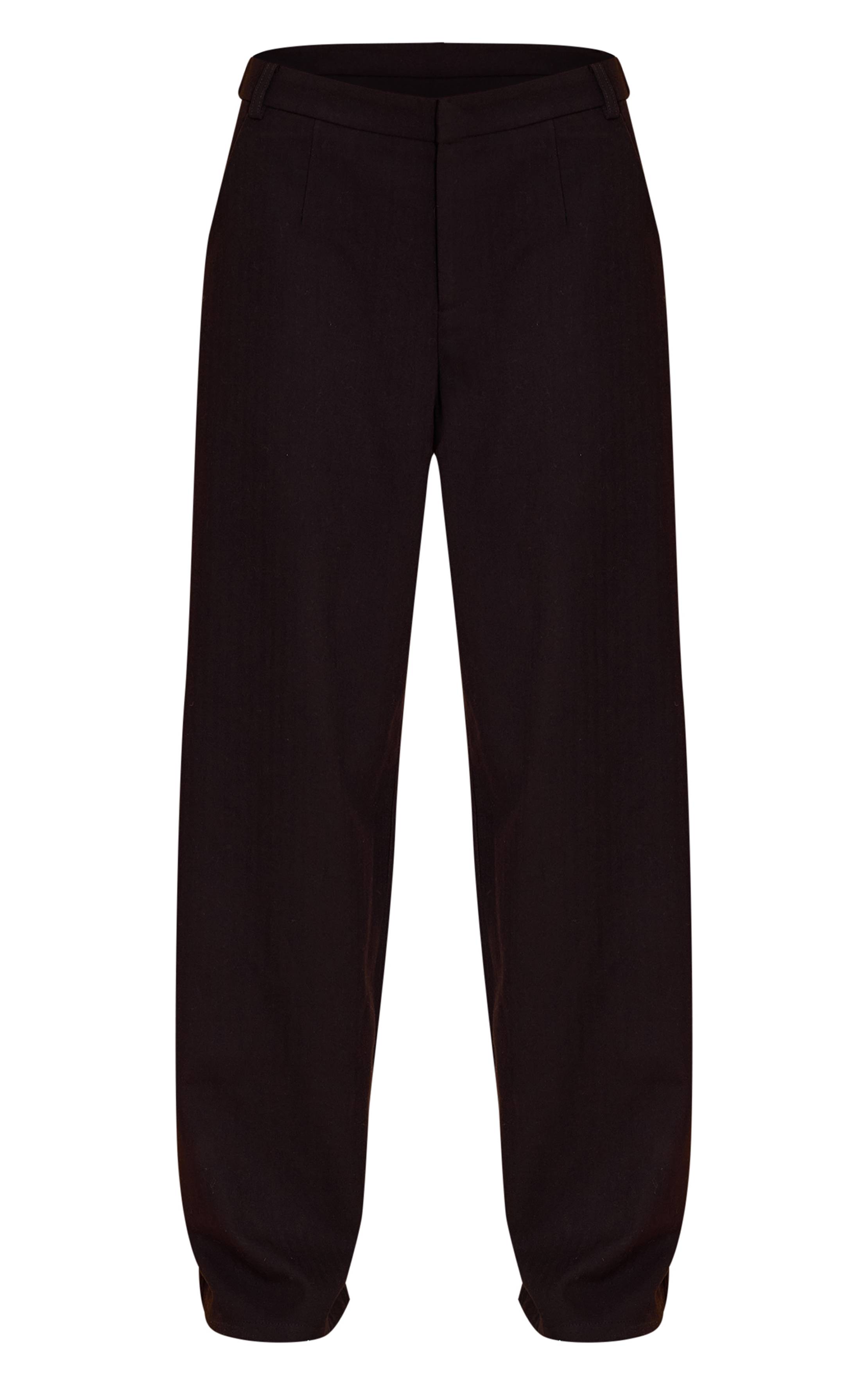 Noir Pantalon Tailleur Large