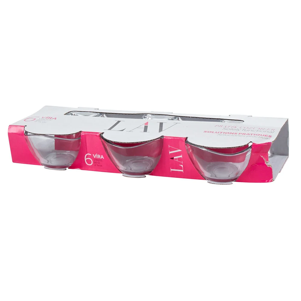 Verrine transparente x6