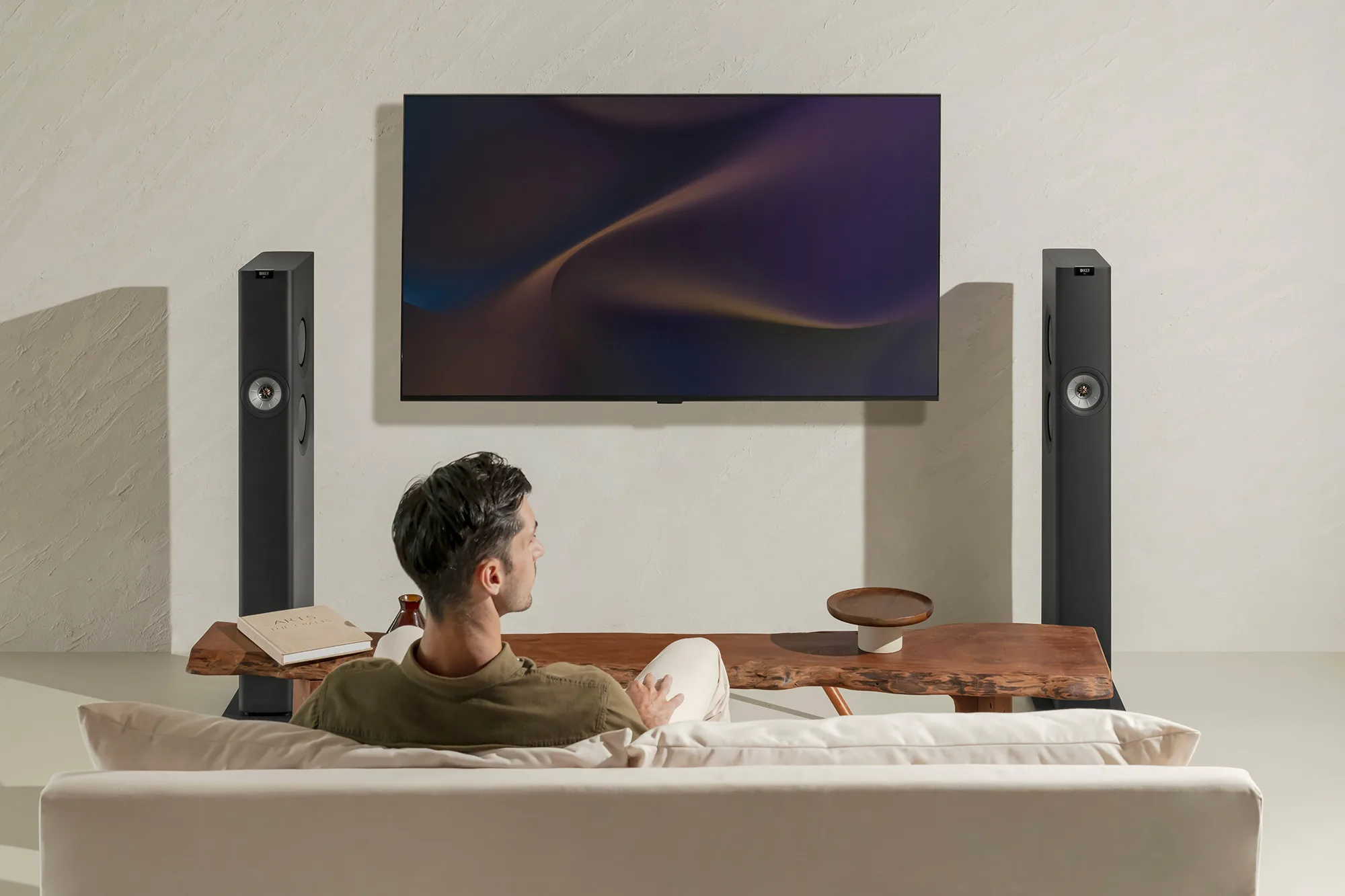 KEF LS60 Wireless Noir Carbon Enceintes sans fil hi-fi