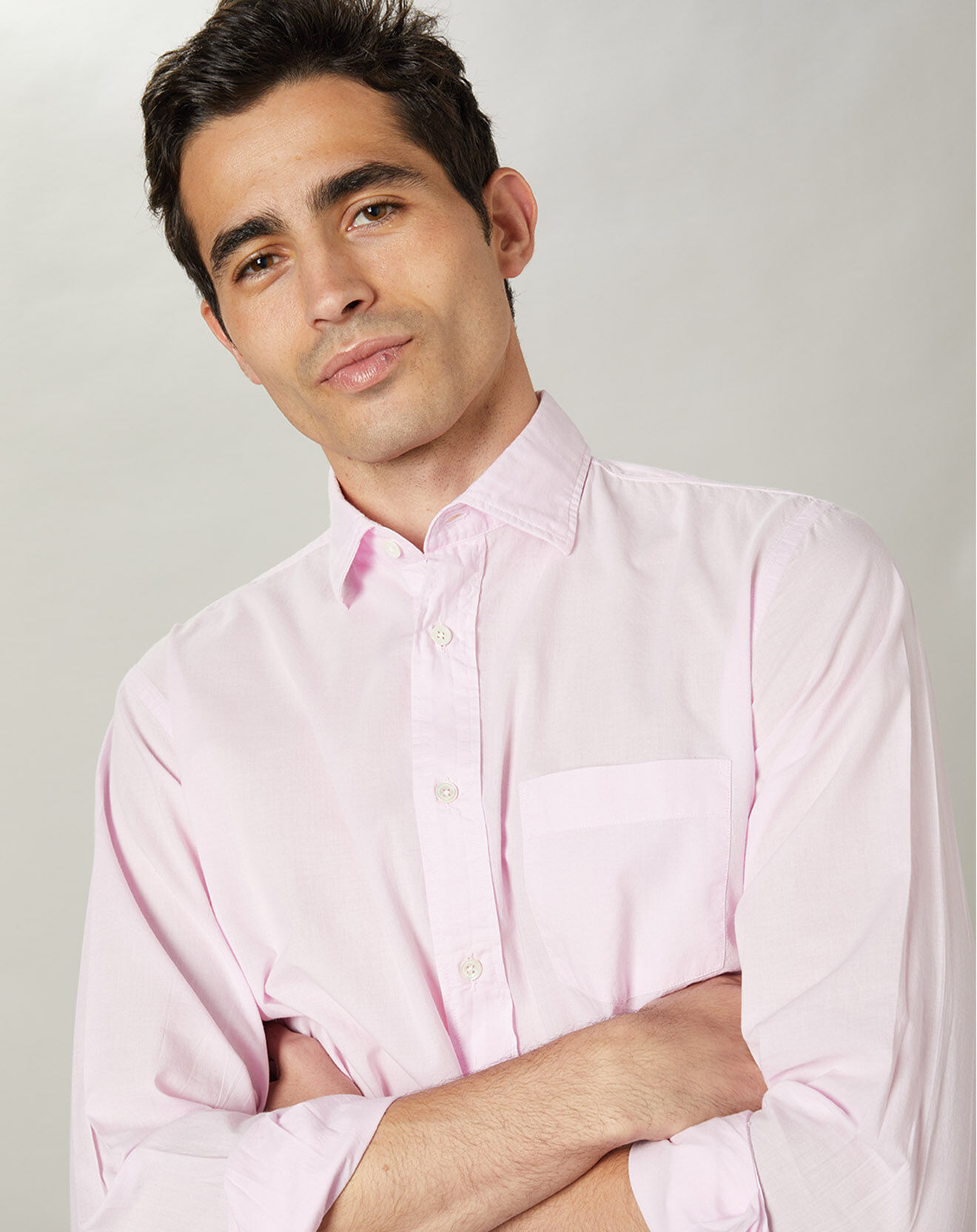 Hartford Chemise regular Paul Pat parme