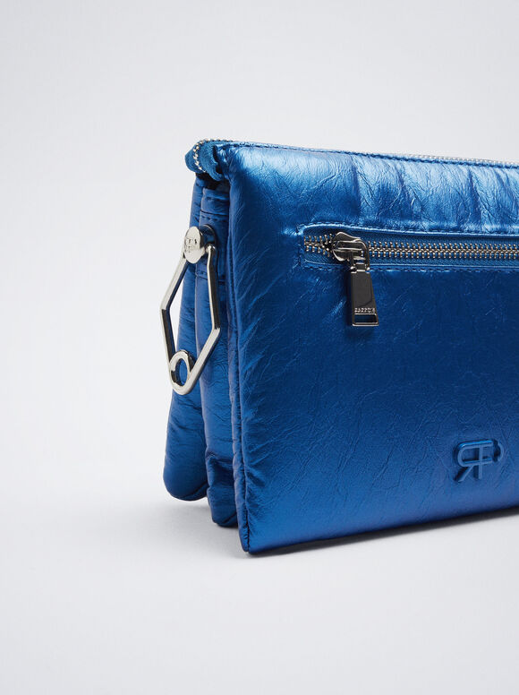 Bolsa transversal metálica - Azul