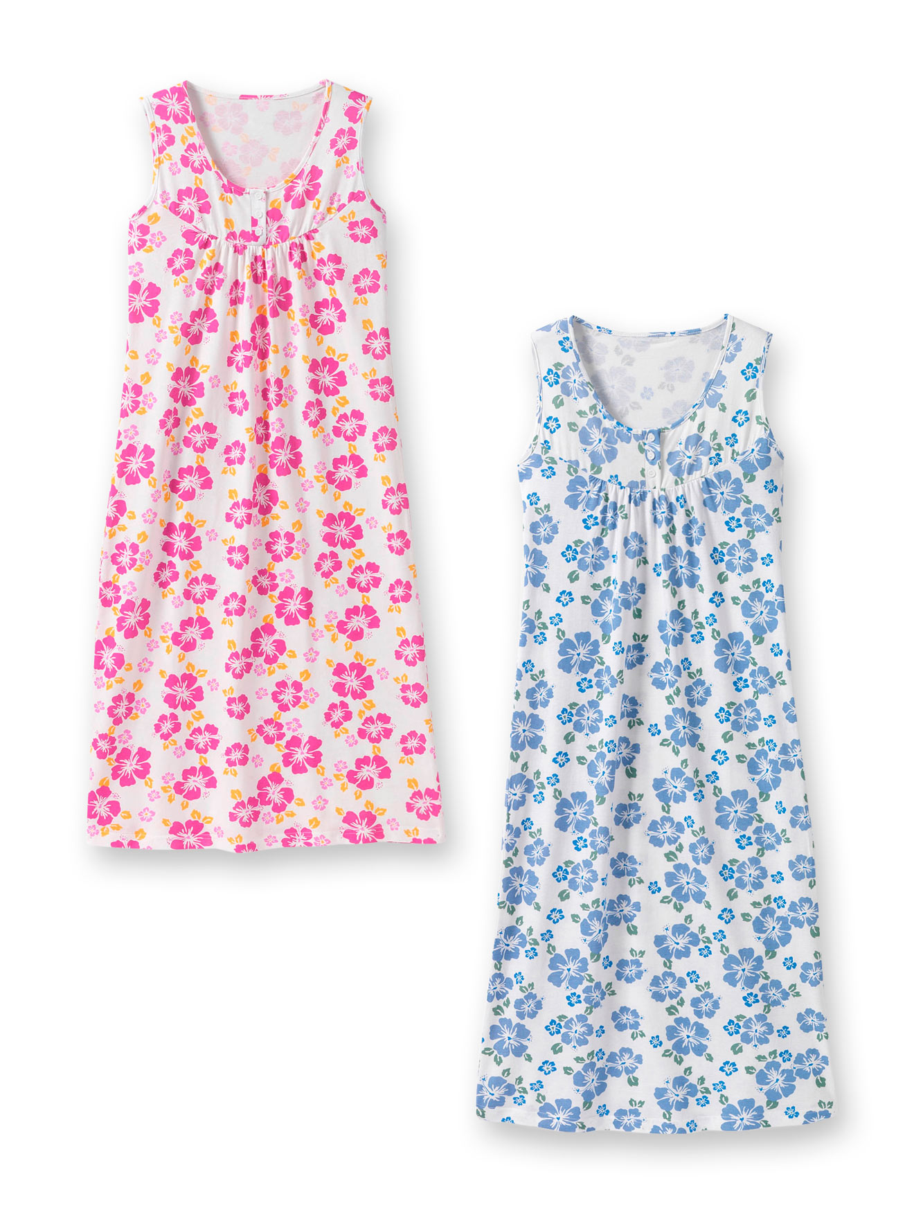 Chemise de nuit sans manches lot de 2