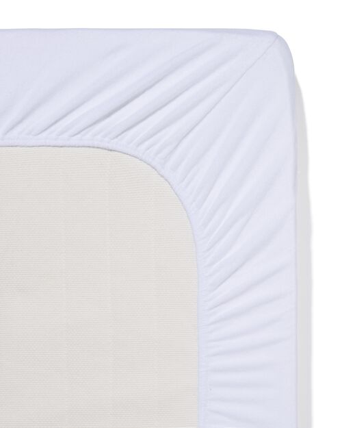 drap-housse tissu éponge 90x200 blanc
