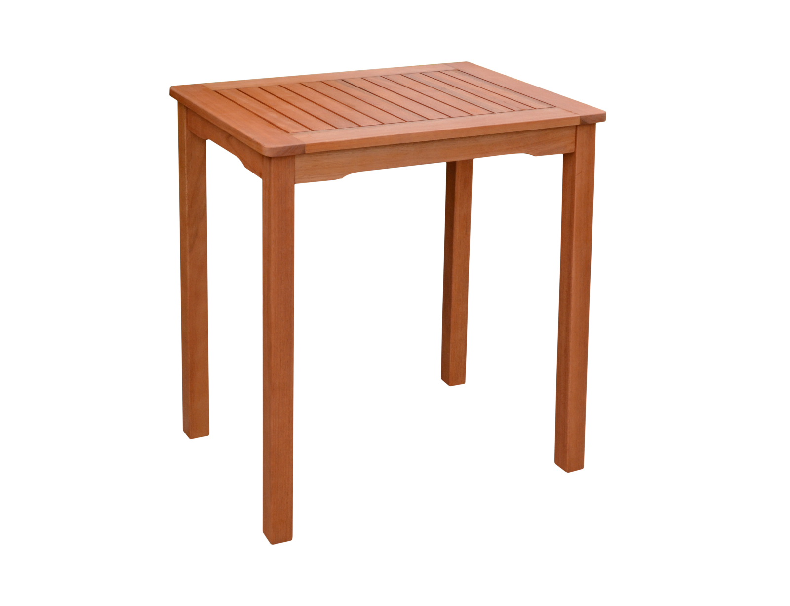 Gartentisch PITTSBURGH - braun - Eukalyptus Massivholz - 70x75 cm