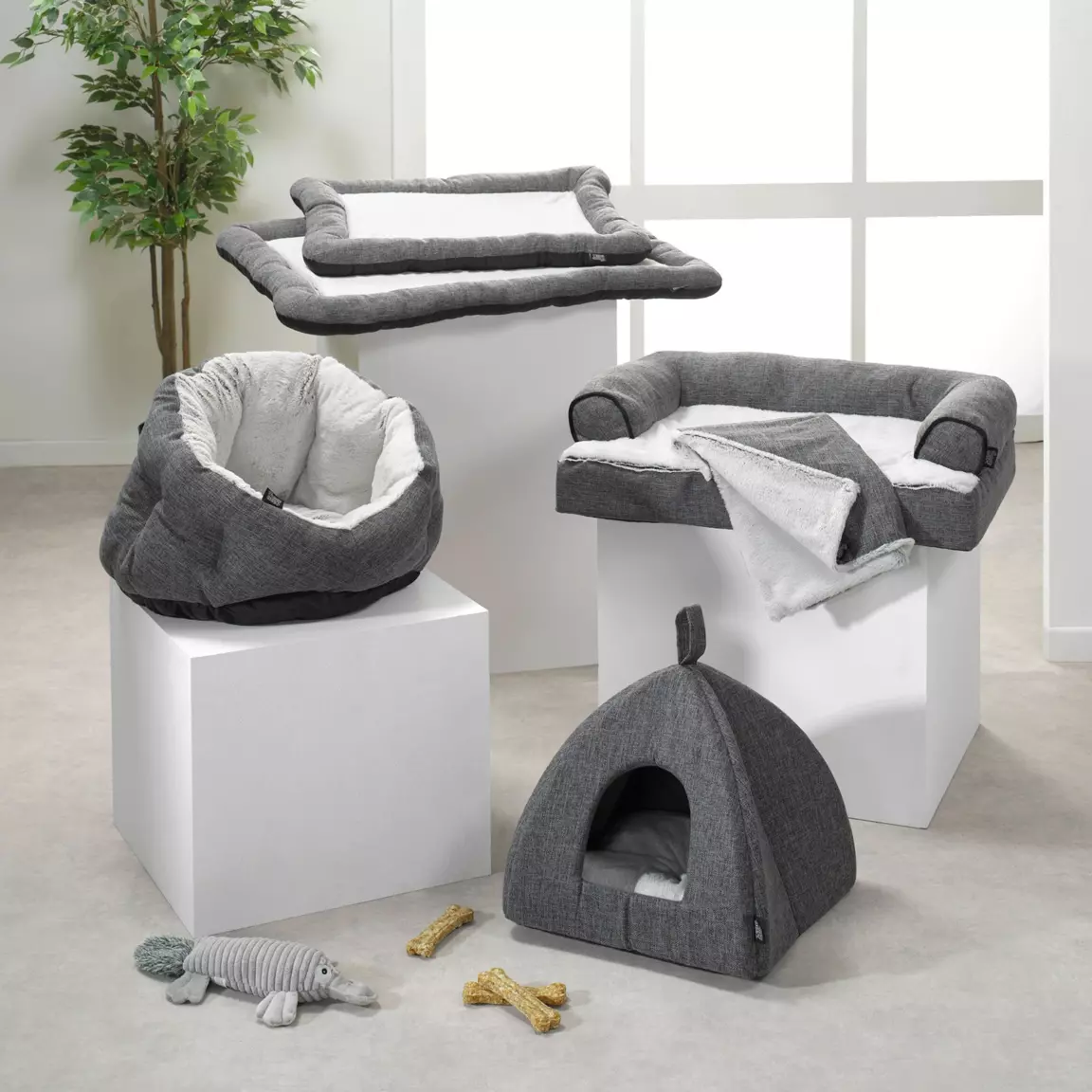 Matelas pour chat et chien Cocoon L90 cm Anthracite