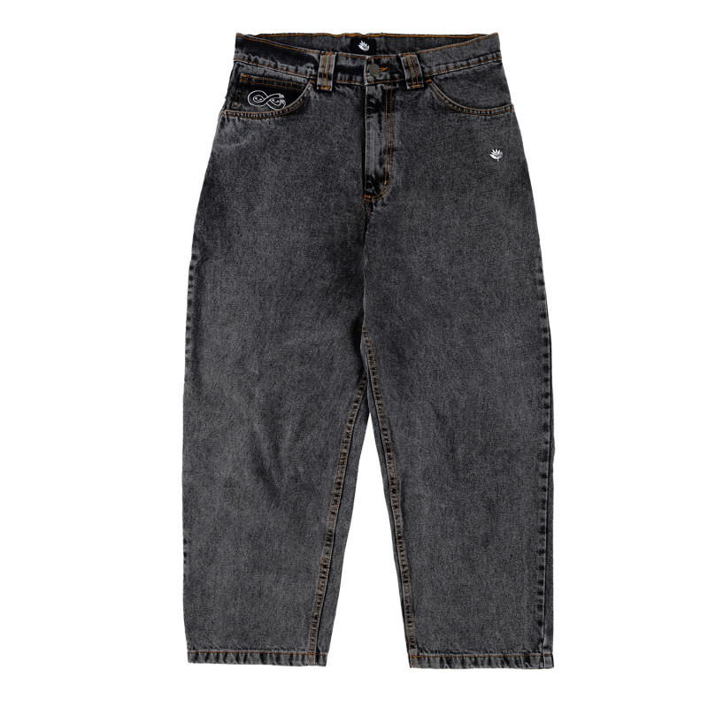 PANTALON OG - DENIM NOIR USÉ
