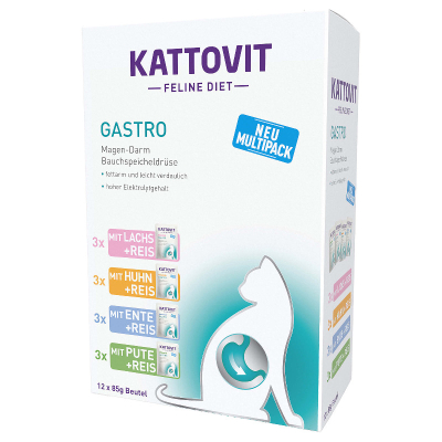 Kattovit Katzenfutter Multipack Gastro 12x85g