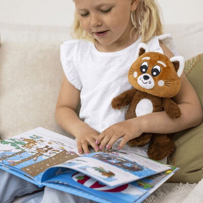 Teddykompaniet Pukkins Panda 28 cm, Brun