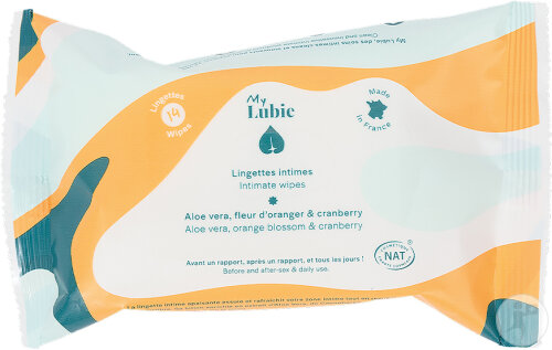 My Lubie Lingettes Intimes Naturelles Et Apaisantes 14 Pièces