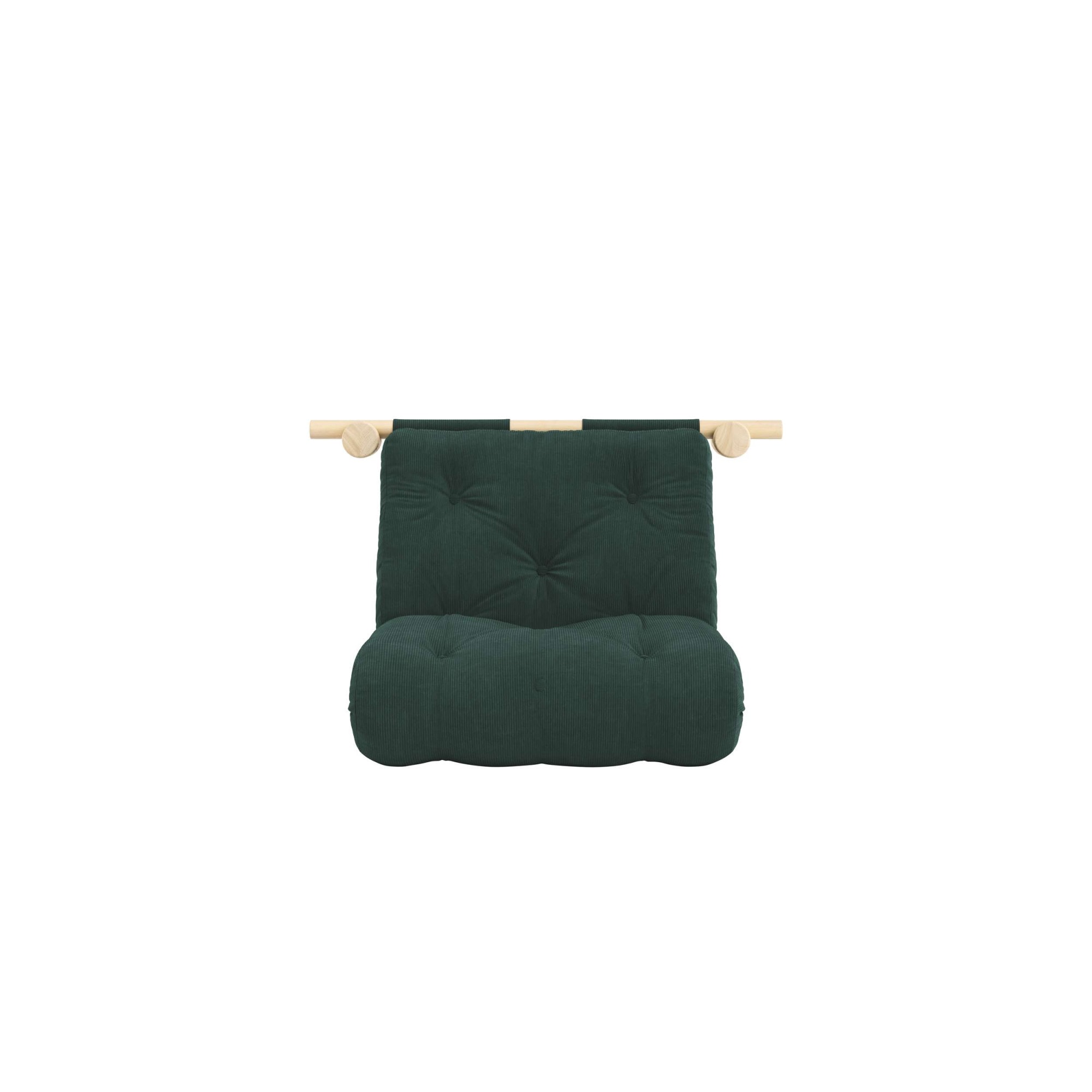 Karup Design Schlafsofa »Hooked Sofa Bed / Sleeper Chair – Sitz- oder Schlafplatz, platzsparend« Futonmatratze inkl. Halterungsset aus FSC®-zertifiziertem Massivholz