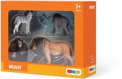 Mojo Wildlife Savanne Dyr 4 Stk