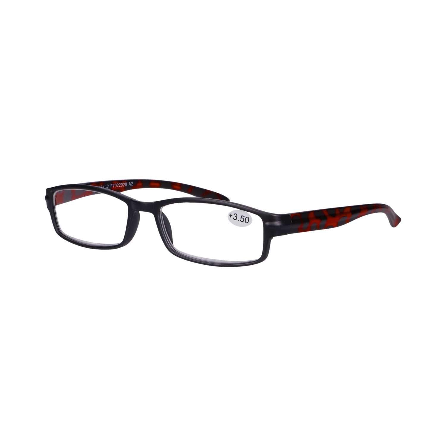 Star Optic Lesehilfe MD8 aus Kunststoff +3,5 Dioptrien schwarz/braun matt